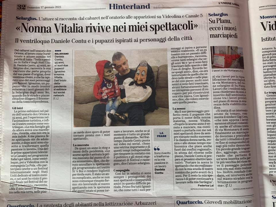 Nonna Vitalia rivive nei miei spettacoli.